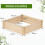Wood Raised Garden Bed, Open Bottom, 102x102x30 cm 2