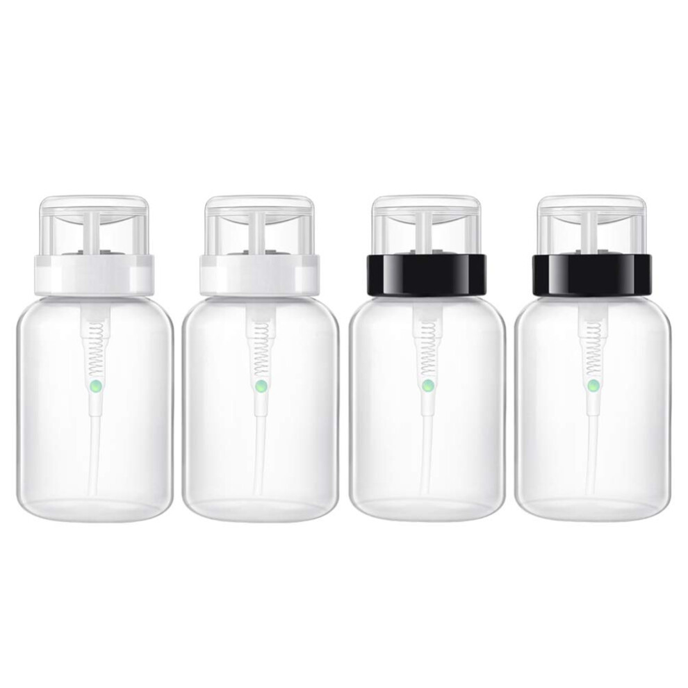 210ml Nail Polish Remover Pump Bottle, Refillable Lockable Dispenser for Salon or Travel Use