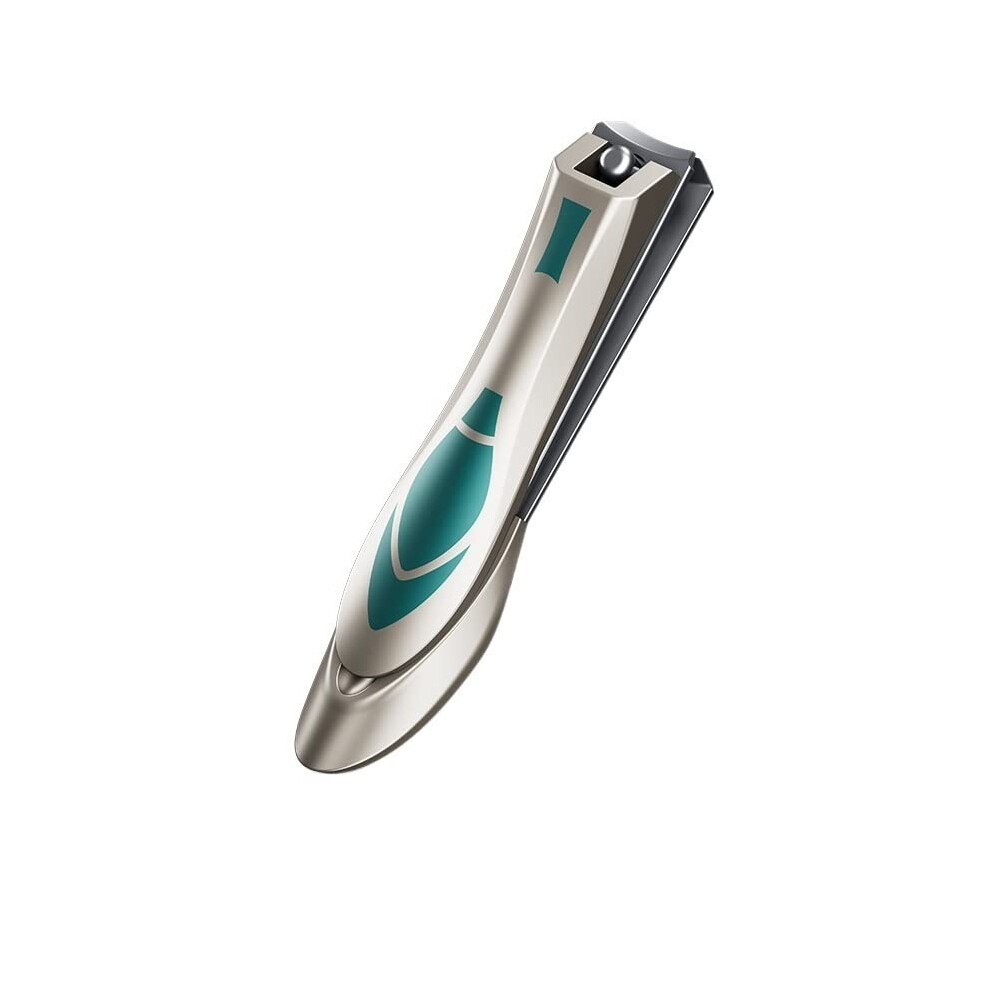 Stainless Steel Nail Clipper Large Flat AntiSplash Sharp Oblique Blade for Thick Nails Pedicure