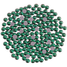 600 peças de strass termocolantes verde esmeralda, SS30, 6,3-6,5 mm para artesanato e vestuário.