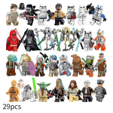 29 ks minifigúrky Star Wars, akčné figúrky, stavebné bloky, detské hračky