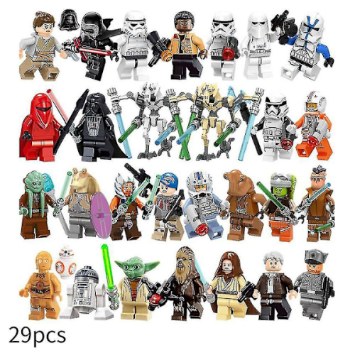 29 τεμάχια Μίνι φιγούρες Star Wars Φιγούρες δράσης Τουβλάκια δομικών υλικών Παιδικά