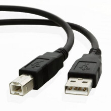 Cabo USB de 90 cm para impressora multifuncional sem fio HP Envy4500, pronta para rede, preta.