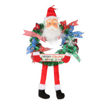 Guirlanda de Natal Yonrjhukm com decoração festiva colorida, enfeite de parede para porta de entrada ou festa de Natal.