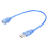 2x Κοντό καλώδιο επέκτασης USB2.0A από θηλυκό σε αρσενικό 2