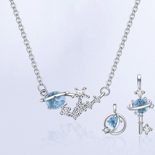 Jacenvly Clearance2024Νέο το κολιέ Blue Glaze είναι το δώρο για την καλύτερη φίλη της κοπέλας μου 2