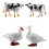 Plastic Miniature Animals Farm Animal Realistic Micro Tiny Animals Figurines Set 2