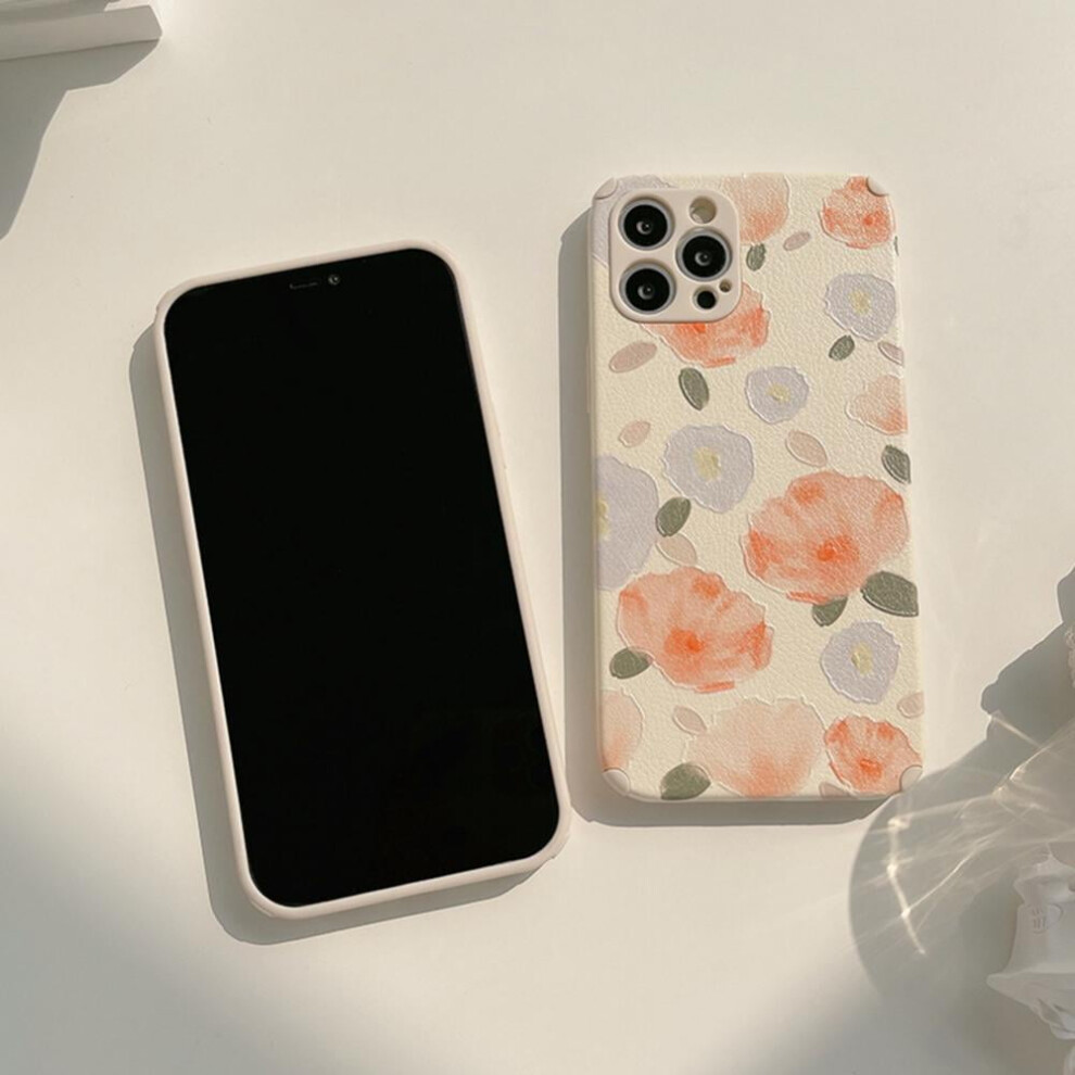 Case For Compatible With Iphone 11 Xr, Flower Painted Design Ultra-Thin Flexible Tpu Soft Rubber Gel Protective Cover 9048212183921