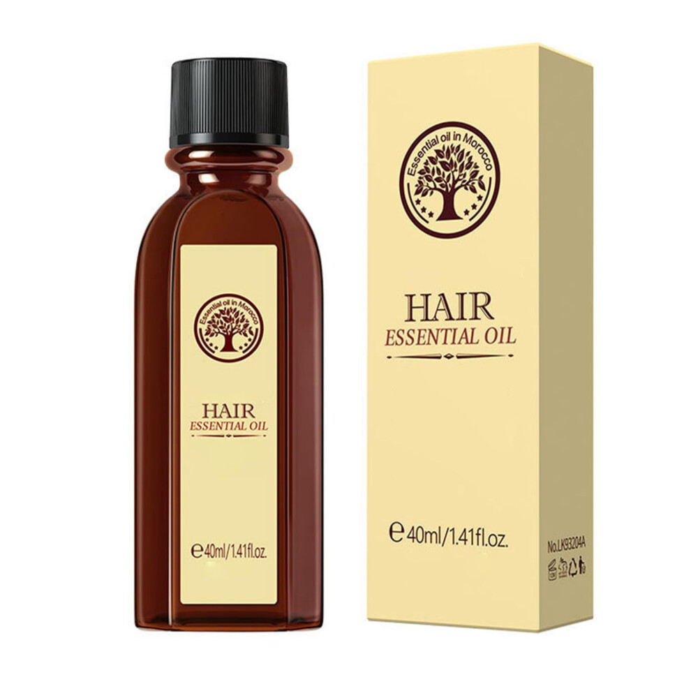 Beige Moroccan Argan Oil Hair 40Ml Lightweight Non Greasy Hydrating For Dry Damaged Hair