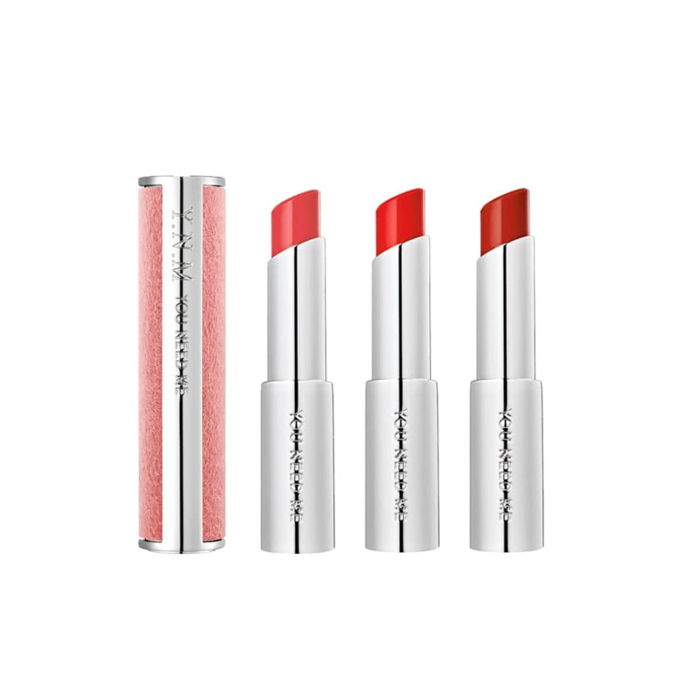Orange Moisturizing 2 In 1 Lip Balm Lipstick Coral Moment With Longlasting Color And Smooth Texture