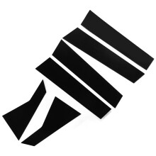 Ensemble de 6 pièces de couvre-portière latéral brillant noir pour Civic 10e génération 2016-2021