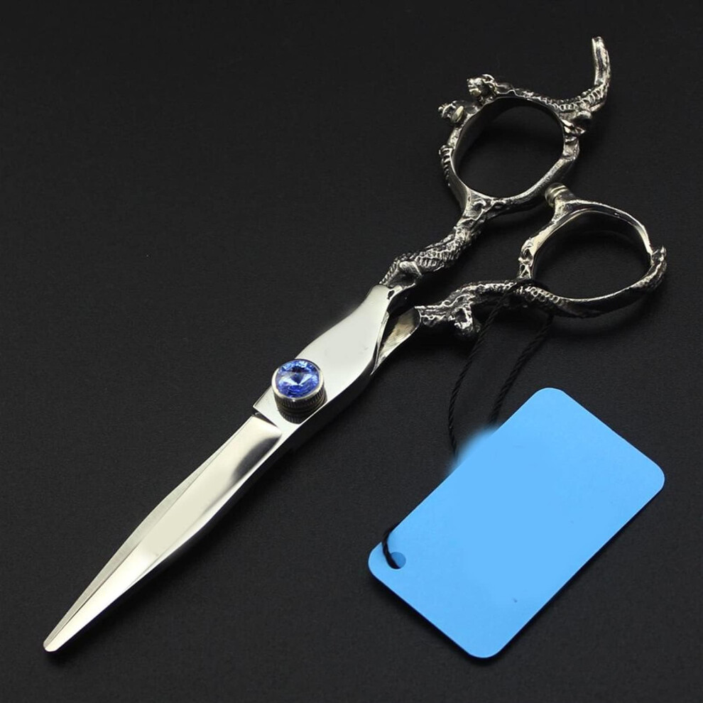 Professional 6.0 Inch Dragon Handle Hair Cutting Scissors and Thinning Shears for Hairdressers and Pets