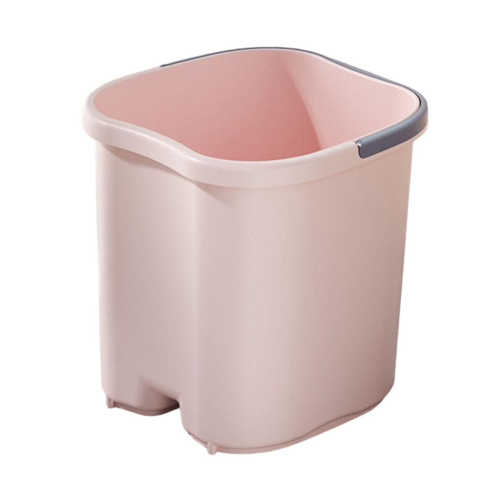 Pink Foot Soak Tub With Massage Node Bottom For Deep Calf Soaking And Relaxation, Basin