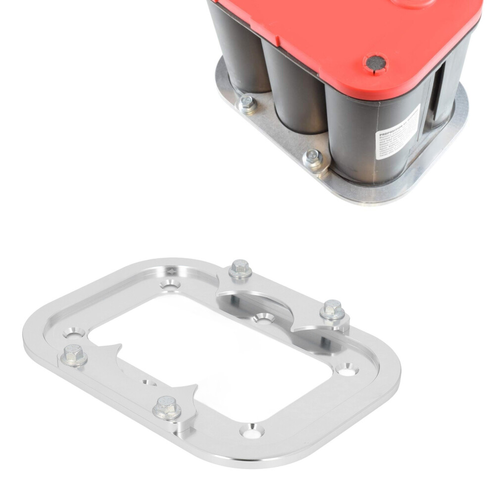 Aluminum Battery Hold Down Tray For Optima 34/78 D34 Top Yellow/Red/Blue 3791381264446
