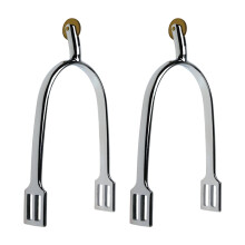 30mm English Riding Spurs Zinc Alloy Ergonomic Neck for Enhanced Horse Control and Durability