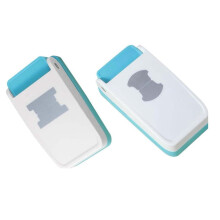 2 stuks tabponsjes voor knutselen, 1,5 inch, 2 vormen, doe-het-zelf index tabpons, label tag perforator, papierpons voor scrapbooking, boektabbladen
