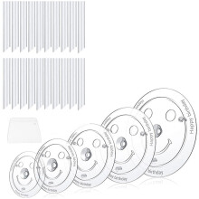 Supports à gâteaux pour gâteaux à plusieurs étages, présentoir à gâteaux à 5 niveaux (9/12/16/20/26 cm) avec 20 barres de support en