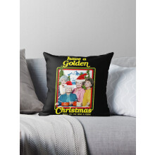 Capas de Almofada Decorativas ASPORIC GOLDEN STAY CHRISTMAS - Pacote com 1 - Estilo Fazenda - Ideal para Sofá