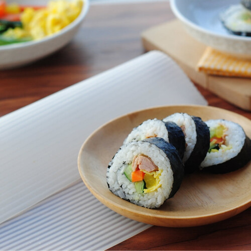 Multifunctionele sushi-rollermat, taartroller met golfpatroon, ovenmat, warmte-isolerende mat (wit) 2