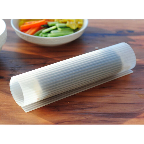 Multifunctionele sushi-rollermat, taartroller met golfpatroon, ovenmat, warmte-isolerende mat (wit) 1