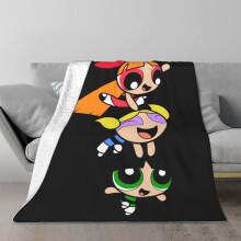 Powerpuff Girls Decke, leichte Kuscheldecke, wärmende Decke für Klimaanlagen, Sofadecke, Wohnzimmerdekoration, Partygeschenk