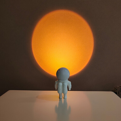 Kiplyki Mini Astronaut Sunset Light The Sun Never Sets Projection Light Atmosphere Light
