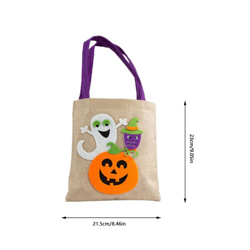 Αστεία τσάντα χειρός για το Halloween, παιδική τσάντα με θέμα το τέχνασμα ή το κέρασμα 1