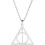 Κολιέ μενταγιόν RSAMD Deathly Hallows από ανοξείδωτο ατσάλι, κολιέ cosplay, κοσμήματα 1