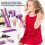 Σετ παιχνιδιών κομμωτηρίου Quinlirra για παιδιά με προσποίηση, πιστολάκι μαλλιών, 5