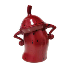 Bote con personalidad, divertidos botes herméticos para almacenamiento de cocina, bonito recipiente para alimentos con tapa hermética roja.