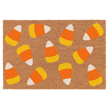 Zerbino di benvenuto in fibra di cocco, regalo, colore bianco, per Halloween (61 x 41 cm)