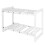 [Pack of 3] 2-Tier Under Sink Organizer Retractable Kitchenware Rack Holders Space Saving Storage Shelf 22LBS Max Load 1