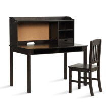 Set scrivania e sedia per bambini 111,5 x 61 x 110,5 cm spazio di archiviazione