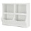 Biblioteca infantil com 2 compartimentos e 2 caixas 105,5 x 39,5 x 84 cm armazenamento 1