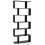 Libreria a forma di S - HELLOSHOP26 - 80 x 23 x 191 cm - 6 ripiani - Nero - Design moderno 1