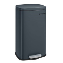 Poubelle de cuisine à pédale en acier inoxydable seau intérieur en plastique volume 30litres fermeture