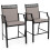 Bancos de bar - HELLOSHOP26 - Conjunto de 2 - Metal - Tecido - Design ergonômico 1