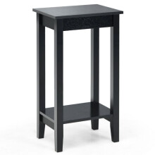 Mesa de apoio - HELLOSHOP26 - Mesa de canto - Preto - 40,5 x 29 x 73,5 cm - Multifuncional