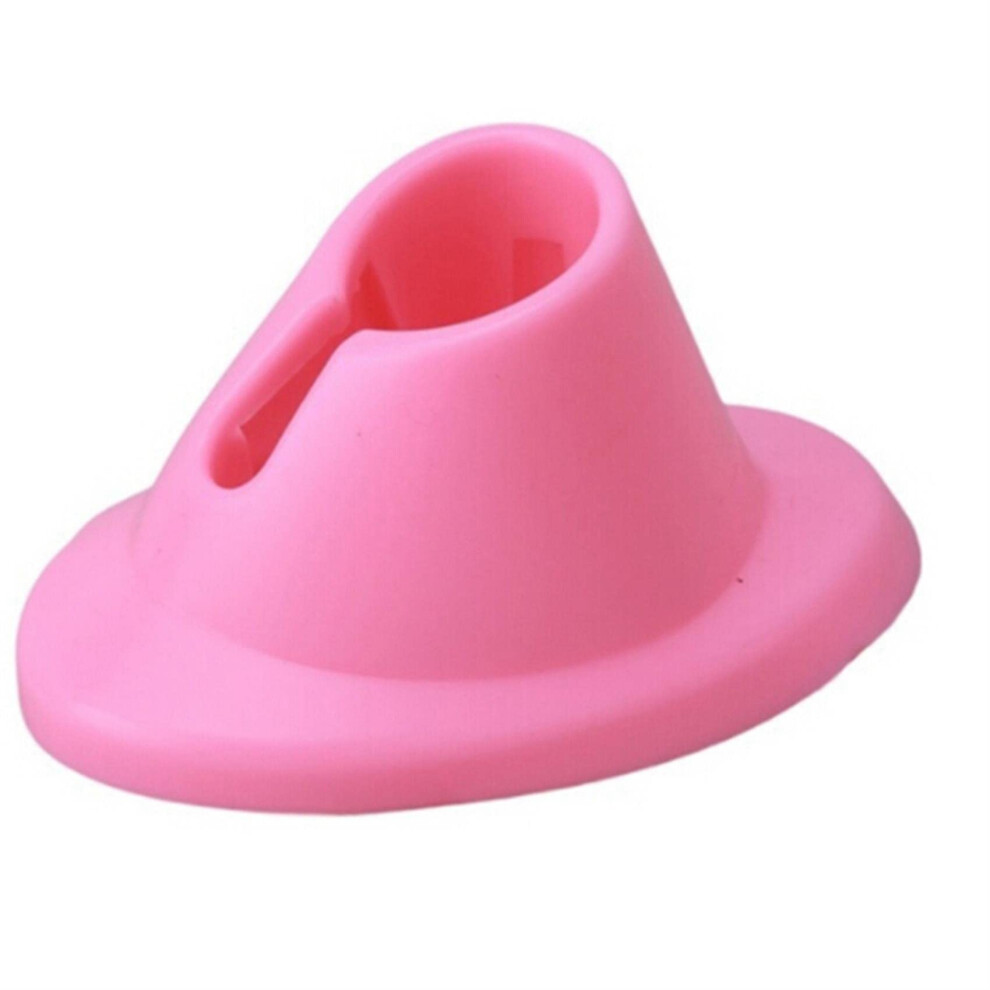 Pink Silicone Nail Polish Bottle Holder Organizer With Secure Grip For Spill Manicure Display
