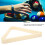 Billiard Triangle Rack Set 2Pcs for 5.25cm Balls White Durable Snooker Guide 6