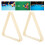 Billiard Triangle Rack Set 2Pcs for 5.25cm Balls White Durable Snooker Guide 8
