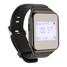 Sveglia-pagante wireless con LCD per calendario, 433MHz, portata 200m, batteria 450mAh, nero