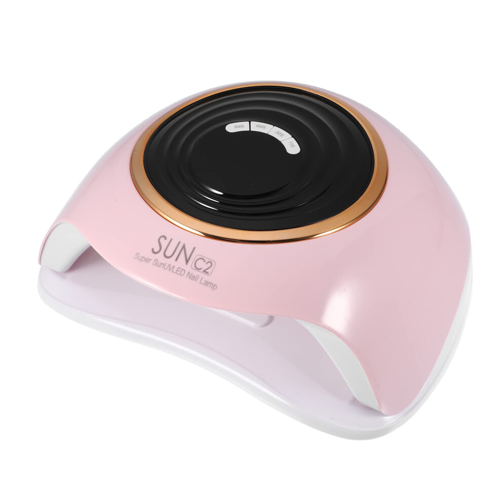 Pink 288W Uv Led Nail Lamp Gel Nail Polish Dryer With Sensor, 4 Timers, Fast Even Curing,