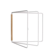 Countertop Towel Rack with Adjustable ThreeBar Foldable Design for Kitchen and Bathroom Storage