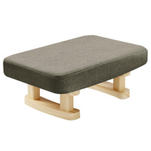Wooden Foot Stool Under Desk Rectangular Footrest 16x7x12 for Living Room Bedroom Workspace