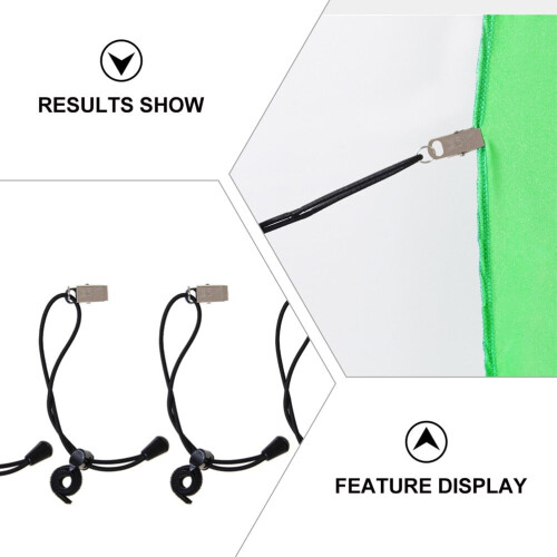 6 Pcs Photography Cloth Clip Projector Stand Multi- Functional Elastic Blackets Background Plate Nylon 2