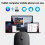 Επαναφορτιζόμενο ασύρματο ποντίκι Bluetooth, φορητά αθόρυβα εργονομικά ποντίκια για 7