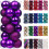 Conjunto de 24 bolas de Natal inquebráveis para decoração de árvore - 3/4/6,3 cm (1,2/1,57/2,5 polegadas) para festas de casamento e outras 1
