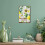Πινακίδα με λεμόνι και μέλισσα 8x12" Vintage μεταλλική διακόσμηση τοίχου από 5