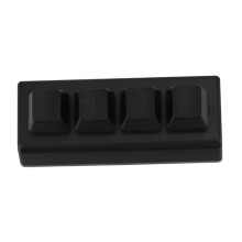 4 Keys Programmable Keypad Red Switch Ctrl C V Enter Mini Mechanical Keyboard Support NKRO for Gaming Office Black B
